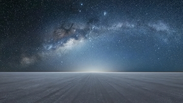 星空下的广阔平原