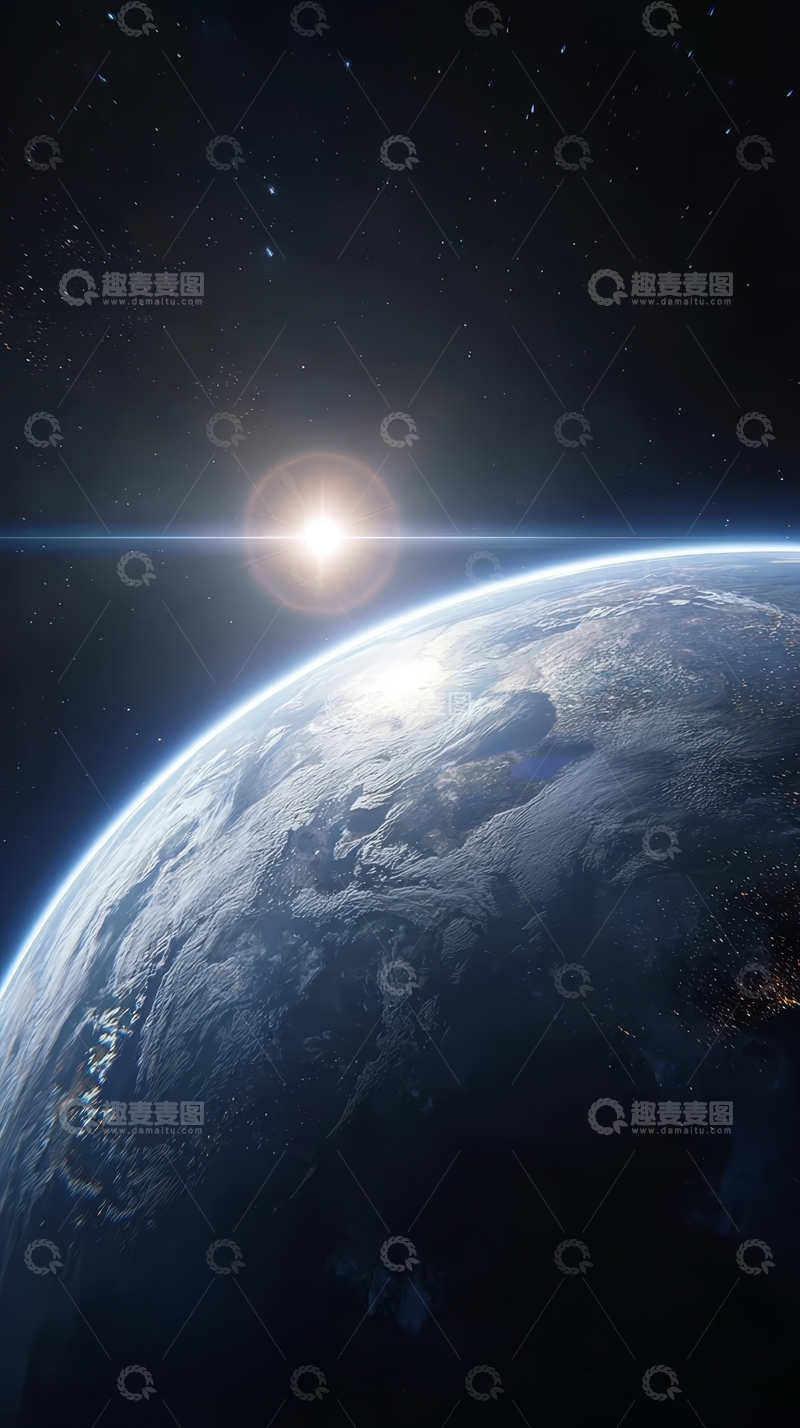 高清大图下载【趣麦麦图】地球从太空视角的壮丽景象