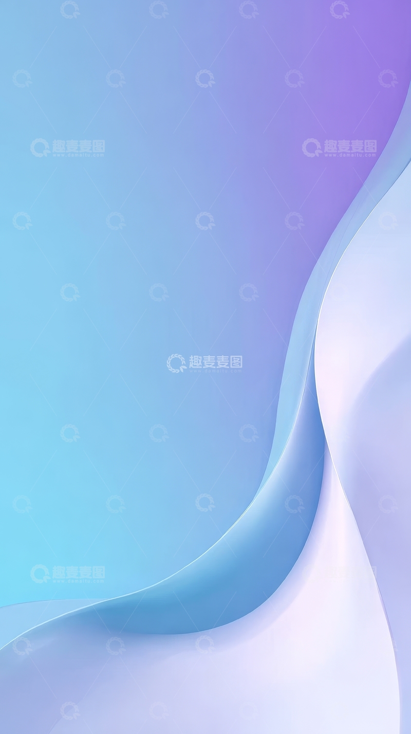 高清大图下载【趣麦麦图】渐变色彩的抽象曲线背景