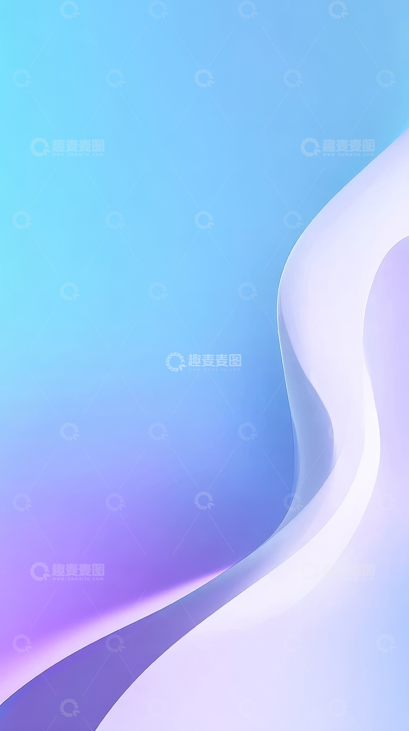 高清大图下载【趣麦麦图】渐变色曲线背景