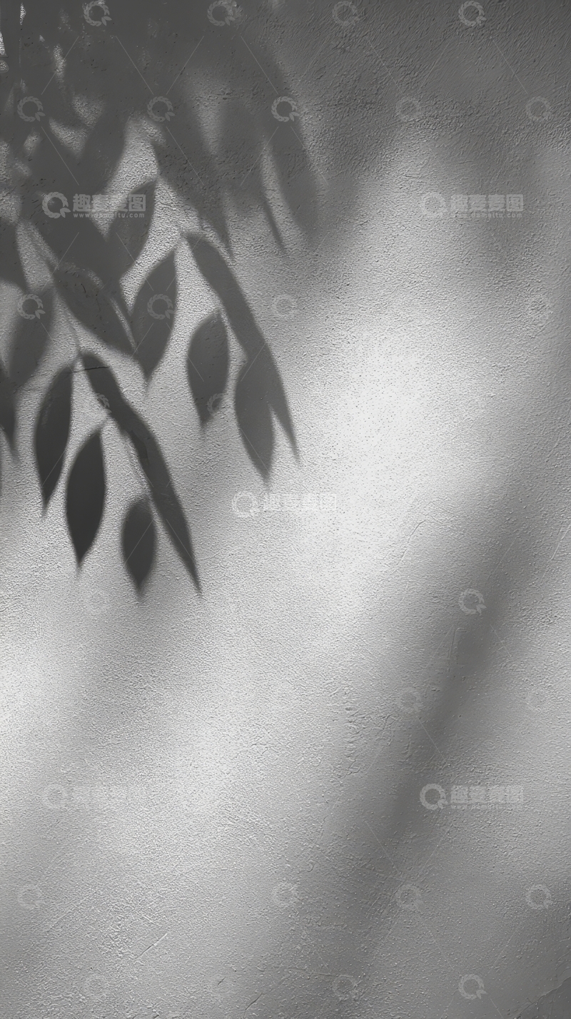 高清大图下载【趣麦麦图】光影交错的树叶剪影