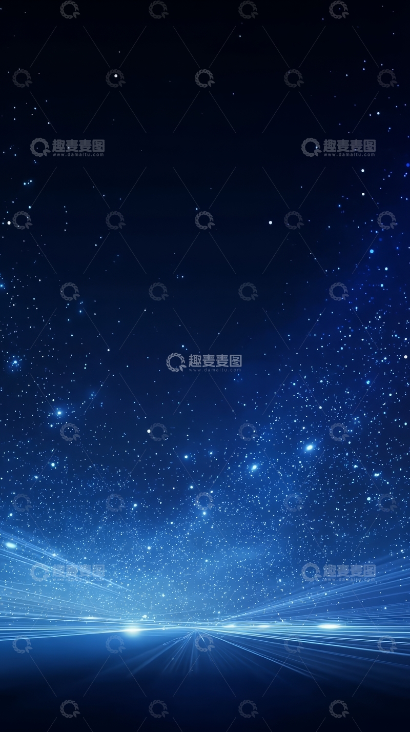 高清大图下载【趣麦麦图】星空下的光轨夜景