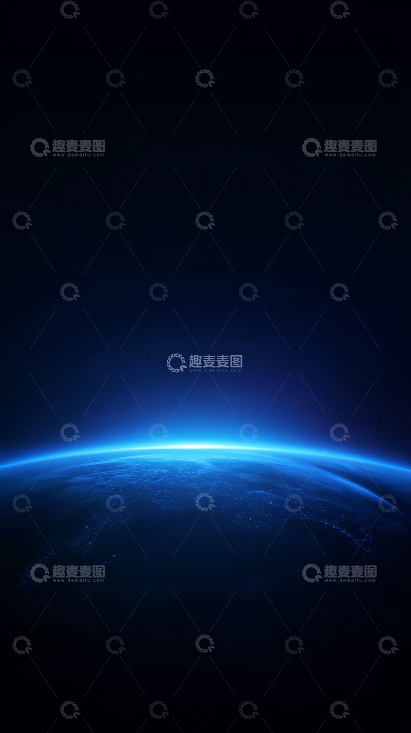 高清大图下载【趣麦麦图】蓝色星球的晨昏线