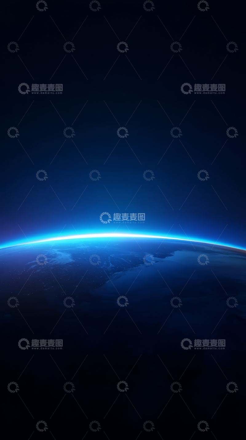 高清大图下载【趣麦麦图】地球边缘的蓝色光辉