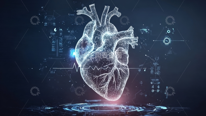 高清大图下载【趣麦麦图】数字化心脏模型展示