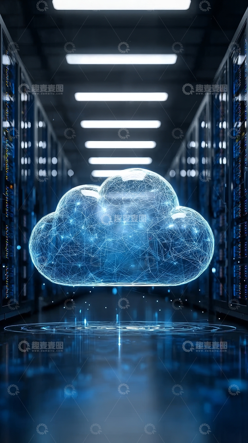高清大图下载【趣麦麦图】数据中心的云技术展示