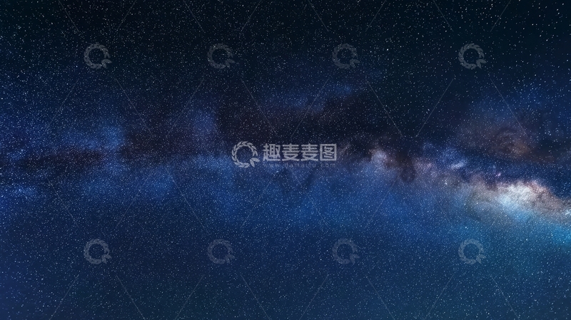 高清大图下载【趣麦麦图】银河横跨夜空的壮丽景象