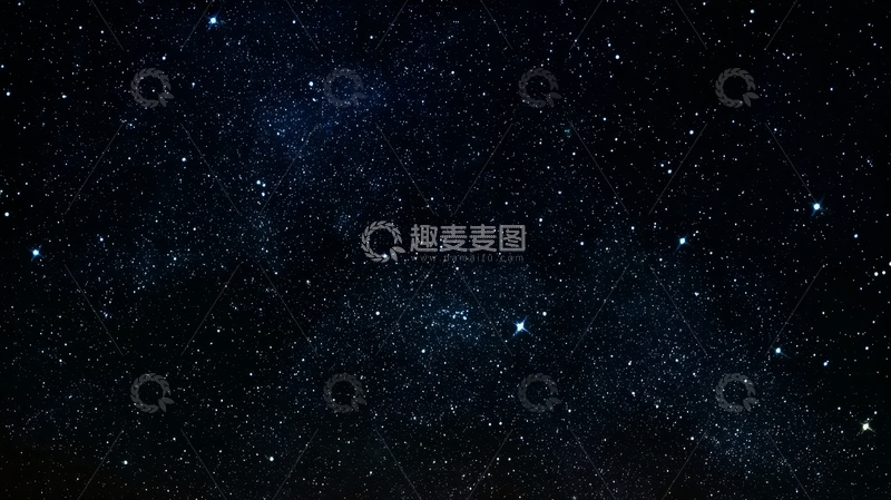 高清大图下载【趣麦麦图】夜空中的繁星与银河