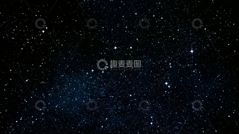 高清大图下载【趣麦麦图】夜空中的繁星点点
