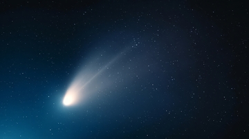 夜空中划过的彗星