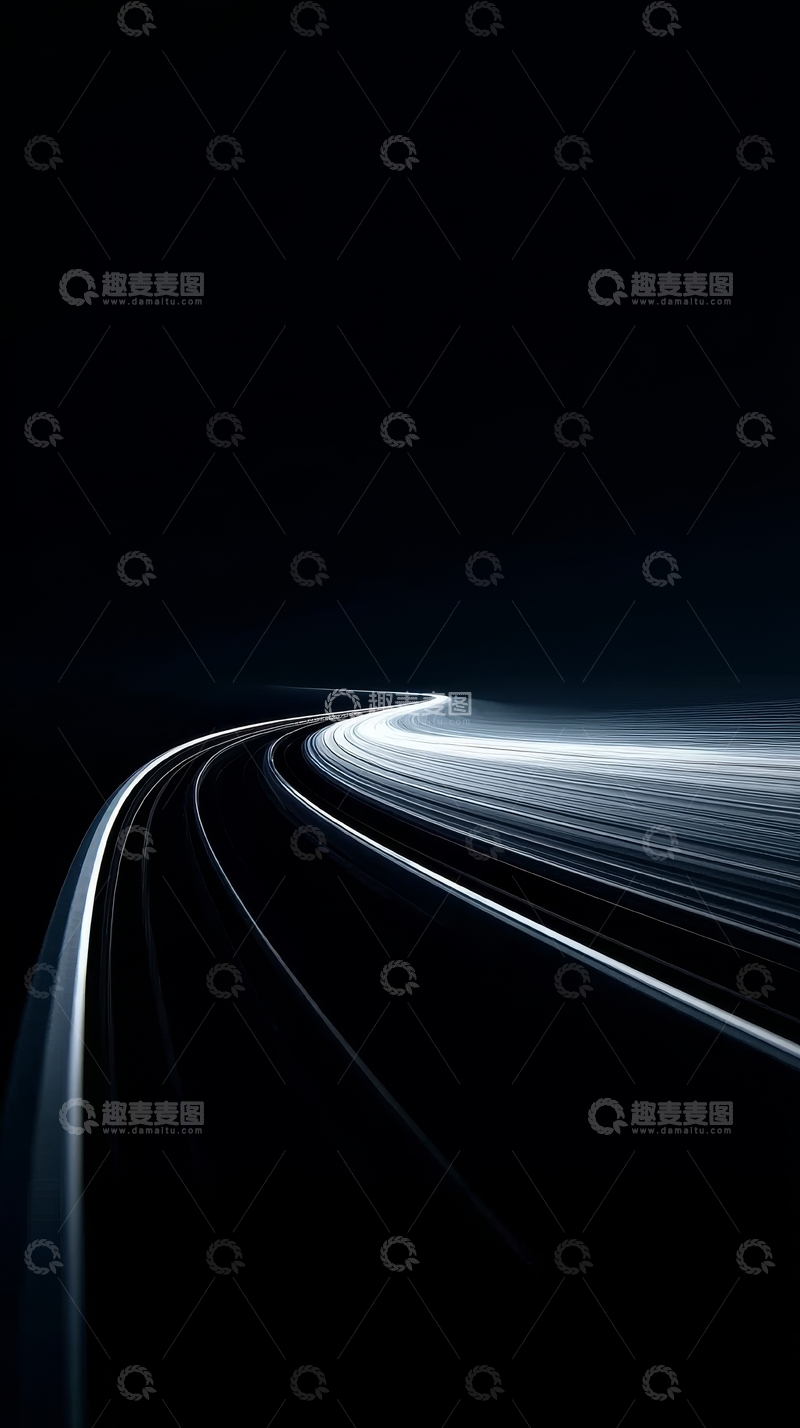 高清大图下载【趣麦麦图】光影交错的轨道