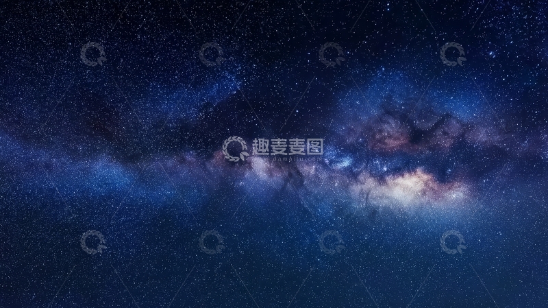 高清大图下载【趣麦麦图】银河系夜空的壮丽景象