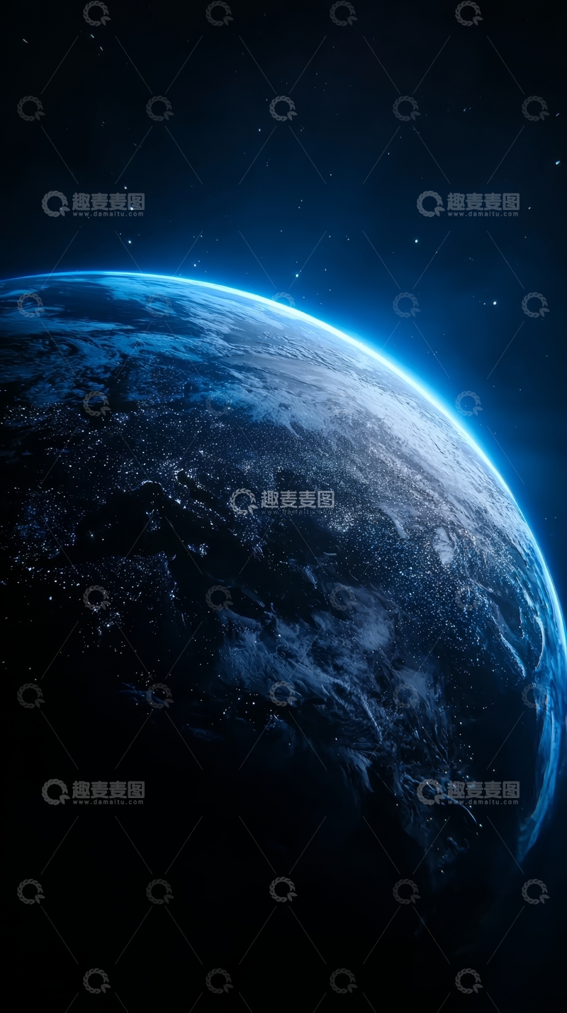 高清大图下载【趣麦麦图】地球从太空视角的壮丽景象