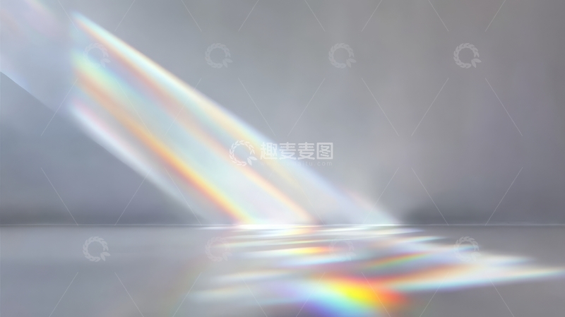 高清大图下载【趣麦麦图】光谱折射现象的抽象展示