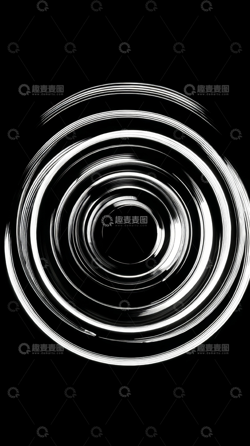 高清大图下载【趣麦麦图】黑白螺旋图案