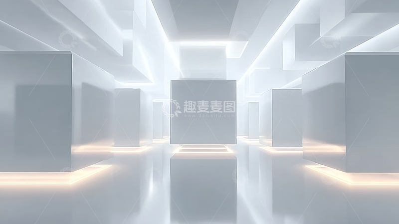 高清大图下载【趣麦麦图】未来感几何空间