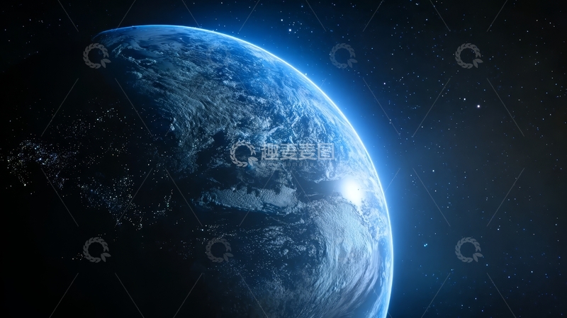 高清大图下载【趣麦麦图】地球从太空视角的美丽景象