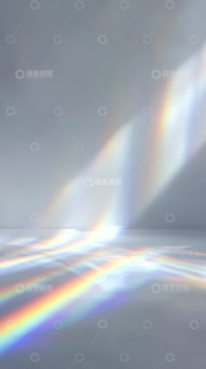 高清大图下载【趣麦麦图】光束折射形成的彩虹效果