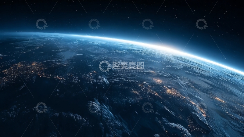 高清大图下载【趣麦麦图】地球从太空视角的壮丽景象