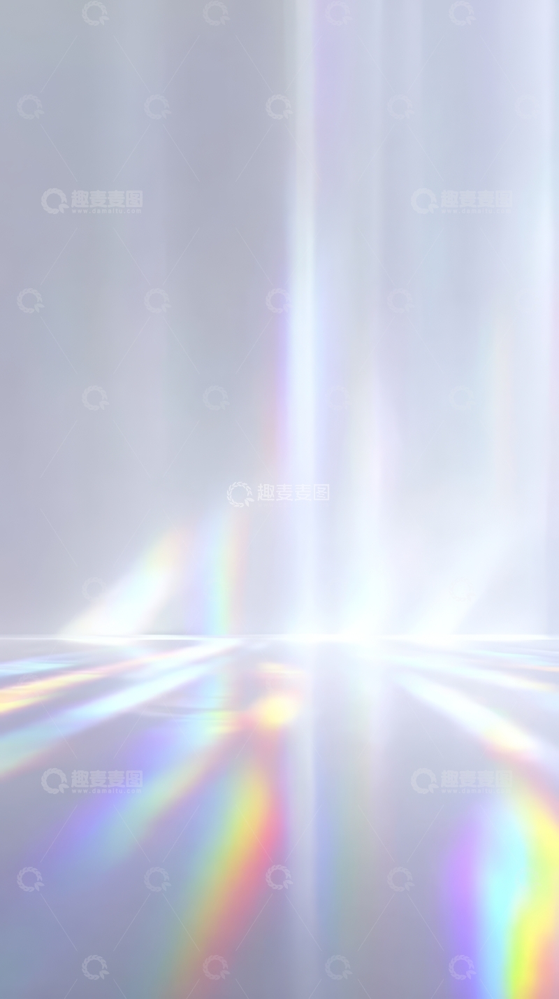 高清大图下载【趣麦麦图】光束与彩虹色彩的抽象背景
