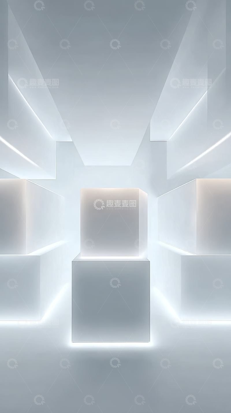 高清大图下载【趣麦麦图】现代简约几何空间