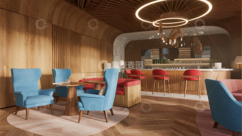 高清大图下载【趣麦麦图】现代风格室内休息区设计