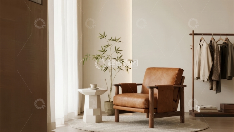 高清大图下载【趣麦麦图】现代简约风格客厅角落