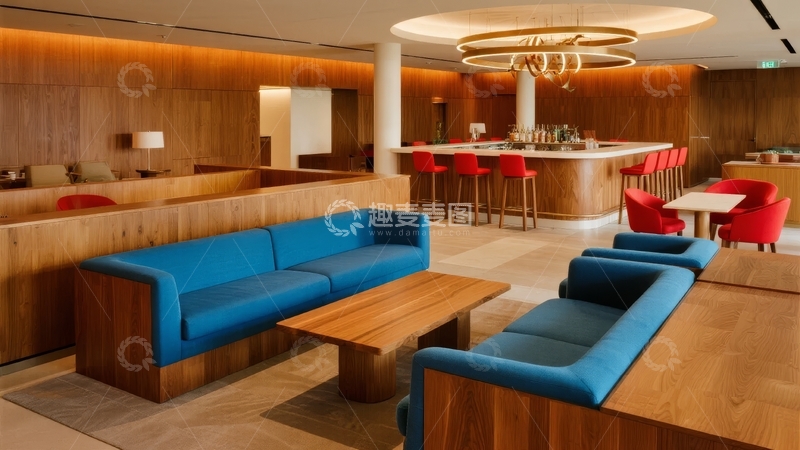 高清大图下载【趣麦麦图】现代风格室内休息区