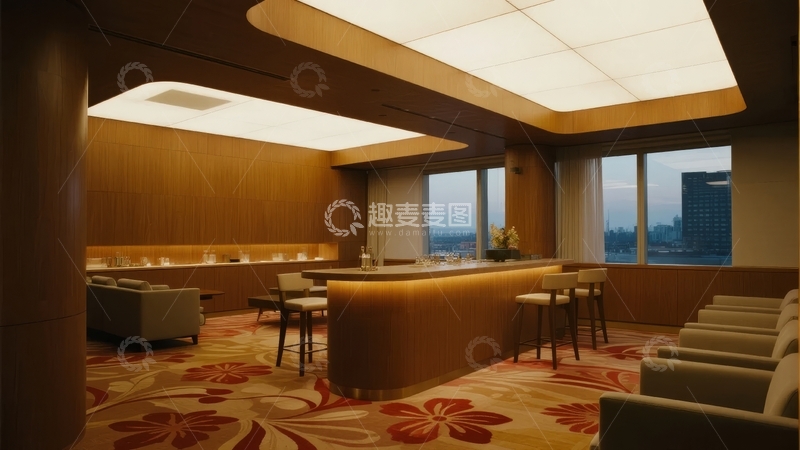 高清大图下载【趣麦麦图】现代酒店大堂休息区