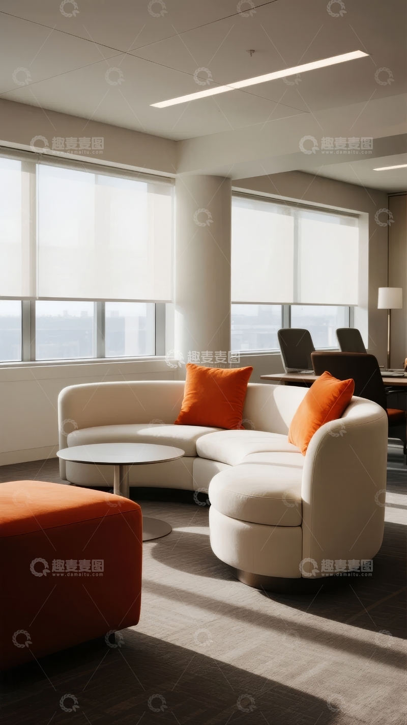 高清大图下载【趣麦麦图】现代办公室休息区布置