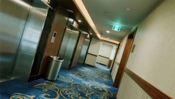 酒店走廊电梯间通道