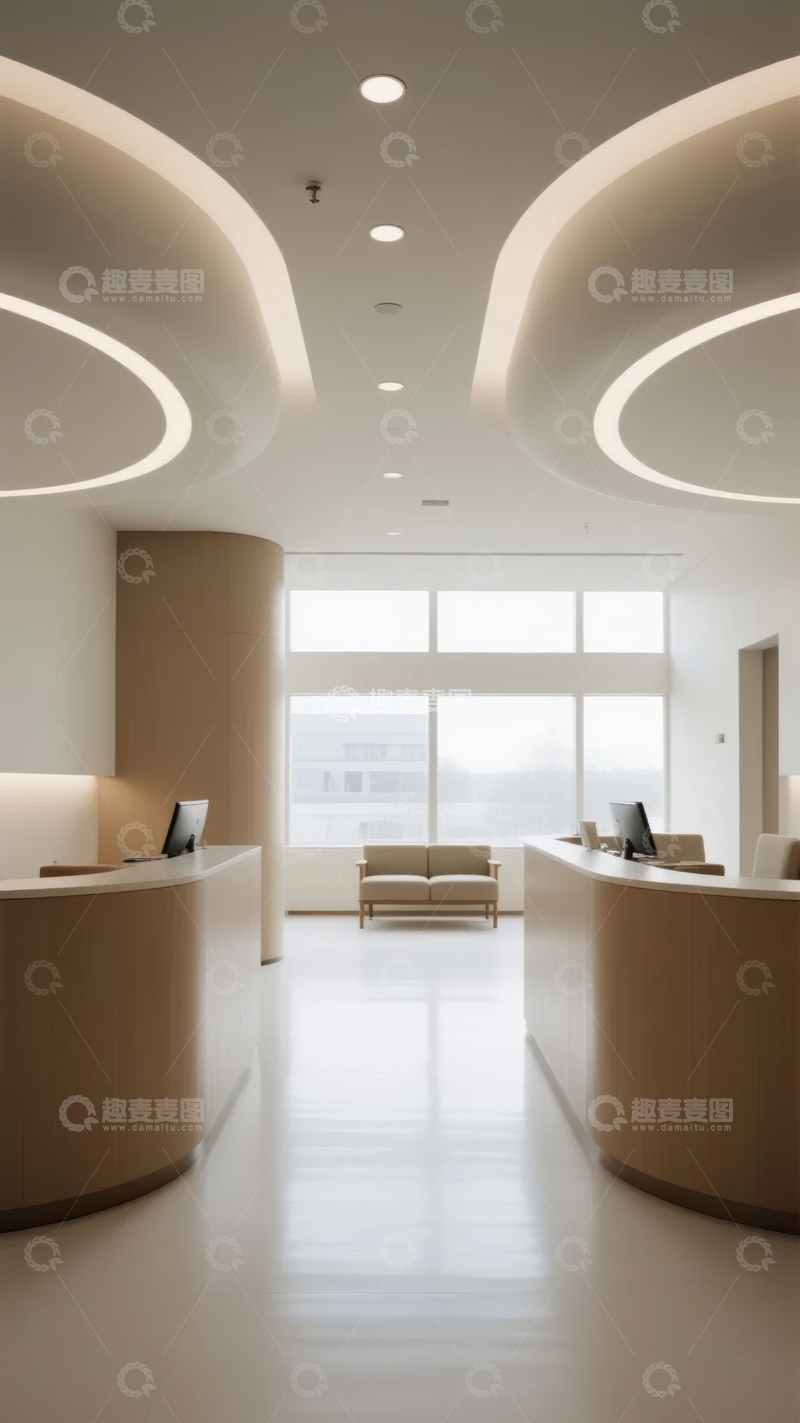 高清大图下载【趣麦麦图】现代简约风格的室内接待大厅