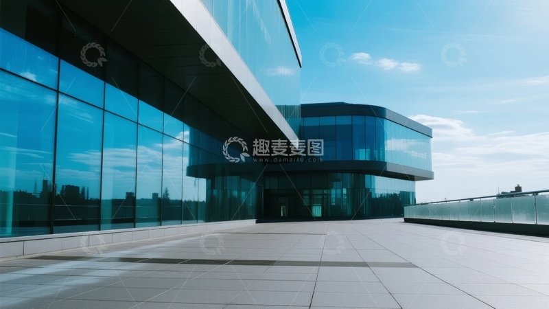 高清大图下载【趣麦麦图】现代玻璃建筑外观