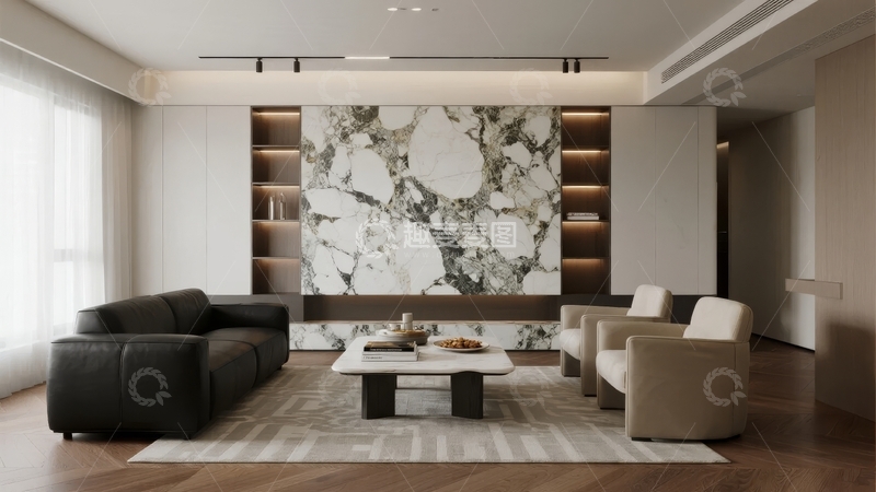高清大图下载【趣麦麦图】现代客厅设计展示