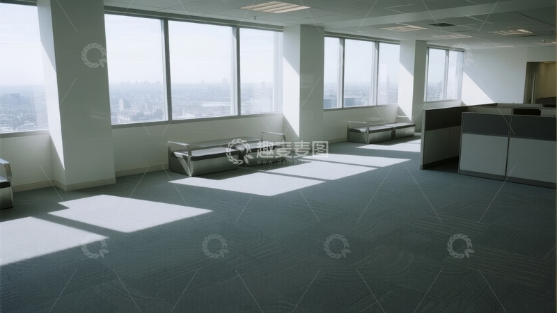 高清大图下载【趣麦麦图】明亮空旷的办公室空间