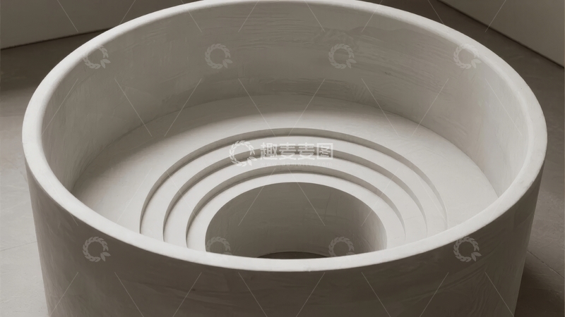 高清大图下载【趣麦麦图】白色陶瓷容器内部结构