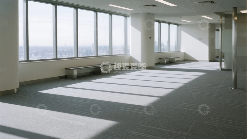 高清大图下载【趣麦麦图】空旷明亮的办公室空间