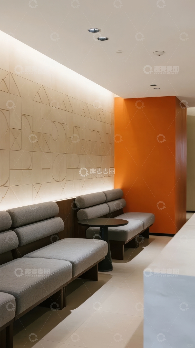 高清大图下载【趣麦麦图】现代简约风格的室内休息区