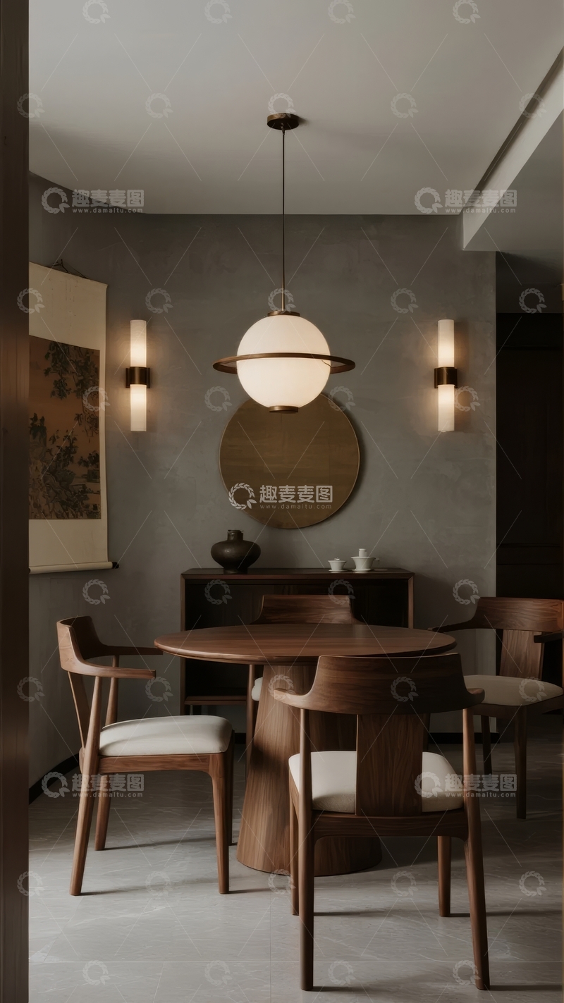 高清大图下载【趣麦麦图】现代简约风格餐厅内部设计