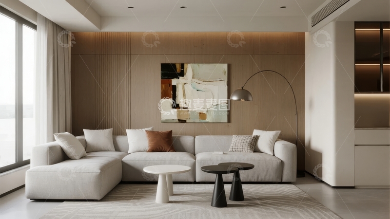 高清大图下载【趣麦麦图】现代简约风格客厅空间