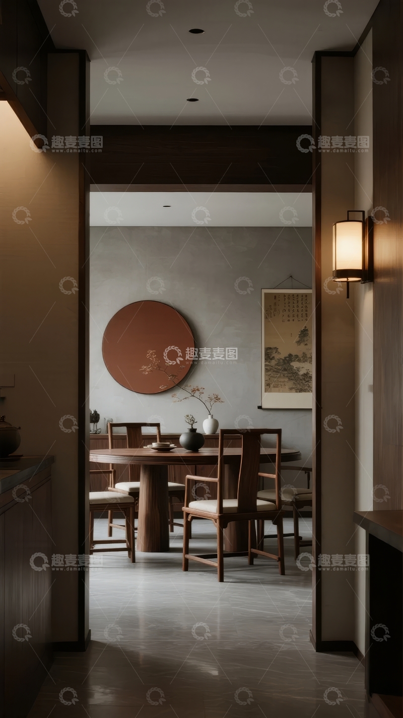 高清大图下载【趣麦麦图】现代简约风格餐厅内部空间
