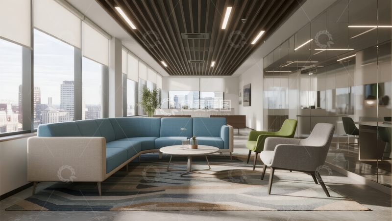 高清大图下载【趣麦麦图】现代办公室休息区设计