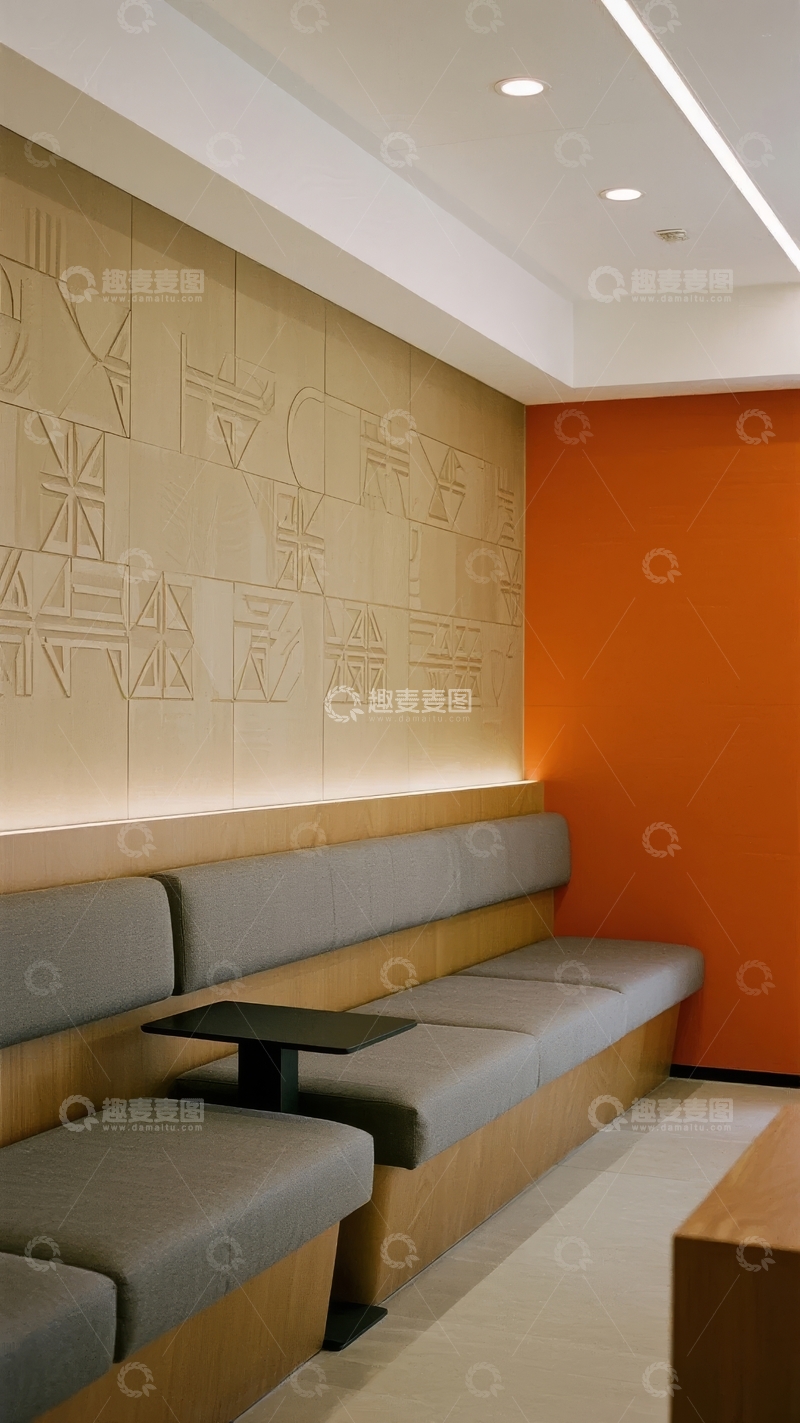 高清大图下载【趣麦麦图】现代室内休息区座椅设计