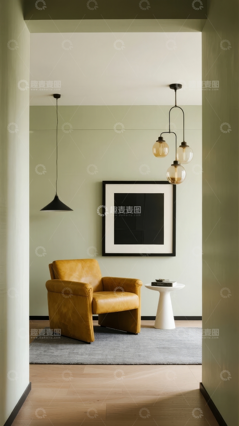 高清大图下载【趣麦麦图】现代简约风格客厅角落