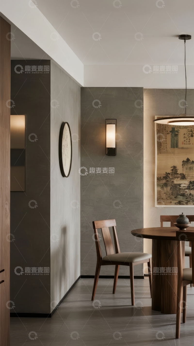 高清大图下载【趣麦麦图】现代简约风格室内餐厅空间