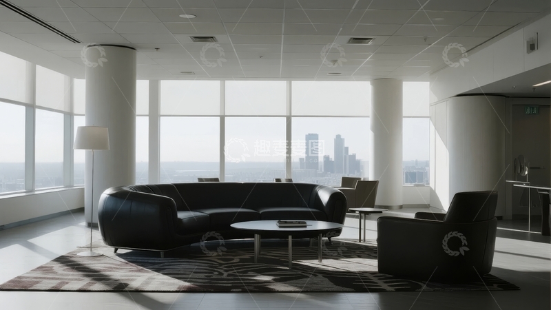 高清大图下载【趣麦麦图】现代办公室客厅区域