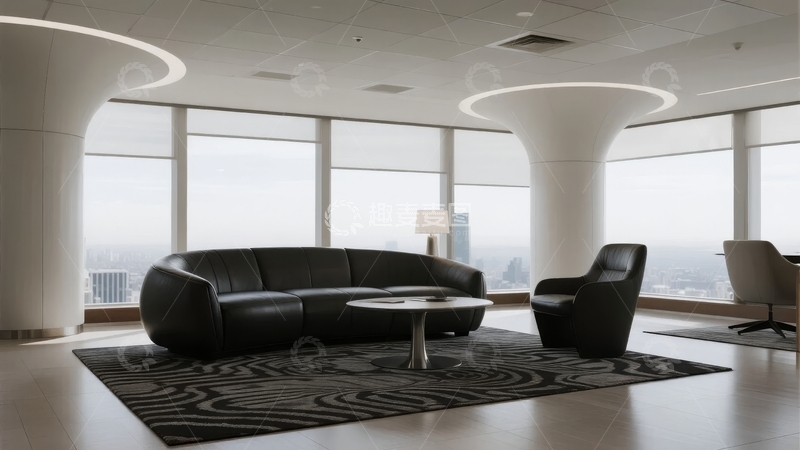 高清大图下载【趣麦麦图】现代客厅内景全景