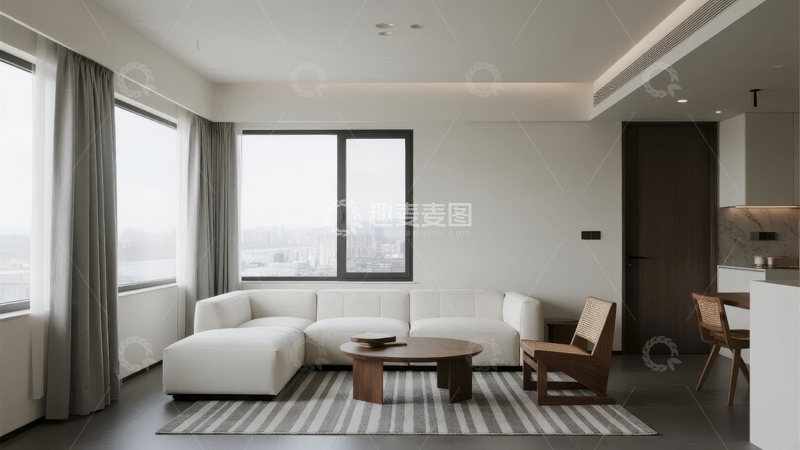 高清大图下载【趣麦麦图】现代简约风格客厅室内设计