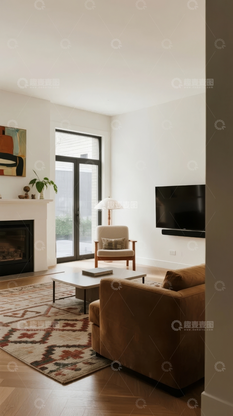 高清大图下载【趣麦麦图】现代客厅布置与家具陈设