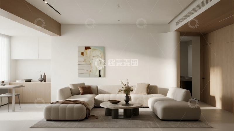 高清大图下载【趣麦麦图】现代简约风格客厅空间
